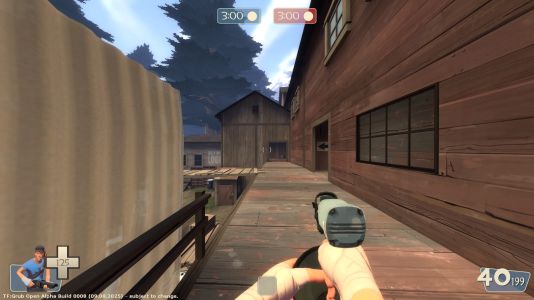 Shows Scout with the Nailgun in koth_landfall