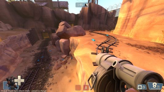 Demoman with The Pipebomb Launcher in cp_dustbowl